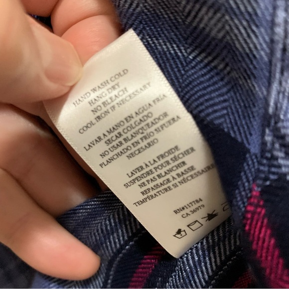 Rails, Hunter dusk plaid LS top, size medium - Picture 7 of 7